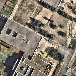 Sand Volleyball Court, Wells Branch, TX — aerial view
