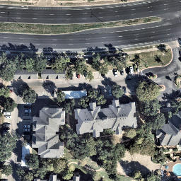Sand Volleyball Court, Wells Branch, TX — aerial view