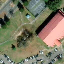 Sand Volleyball Court in Baton Rouge, LA — aerial view