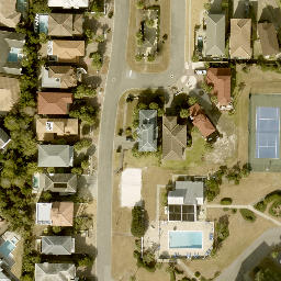 Enlave Community Sand Volleyball Court — aerial view