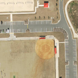 Sand Volleyball Court, Tallahassee, FL — aerial view