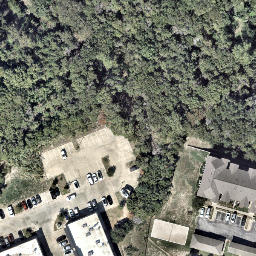 Austin Beach Volleyball Court #73 — aerial view