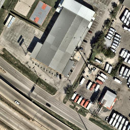 Austin Beach Volleyball Court #72 — aerial view