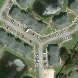 Escambia County Beach Volleyball Court #12 — aerial view