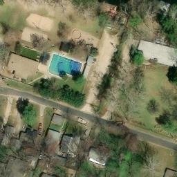 Austin Beach Volleyball Court #66 — aerial view
