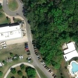 Sand Volleyball Court, Jacksonville, FL — aerial view