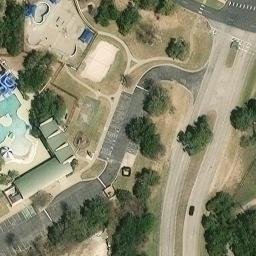 Lakeway Beach Volleyball Court #1 — aerial view