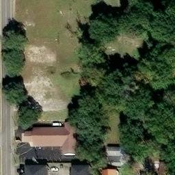 Pascagoula Beach Volleyball Court #3 — aerial view