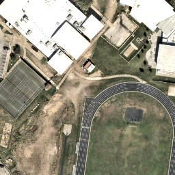 Austin Beach Volleyball Court #59 — aerial view