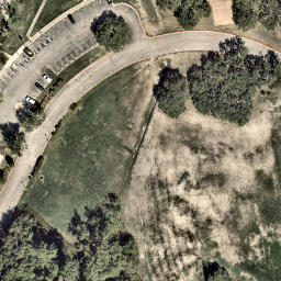 Austin Beach Volleyball Court #61 — aerial view