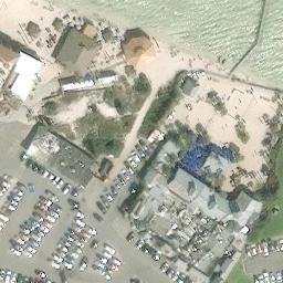 Escambia County Beach Volleyball Court #1 — aerial view