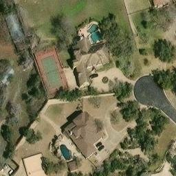 Sand Volleyball Court, Bee Cave, TX — aerial view