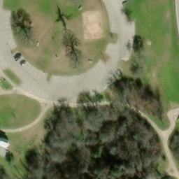 Sand Volleyball Court, Manor, TX — aerial view