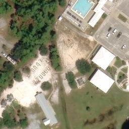 Gulf Shores Beach Volleyball Court — aerial view
