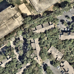 Sand Volleyball Court, Rollingwood, TX — aerial view