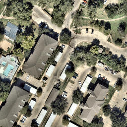 Austin Beach Volleyball Court #33 — aerial view