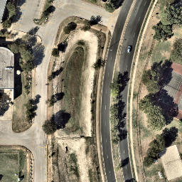 Austin Beach Volleyball Court #26 — aerial view