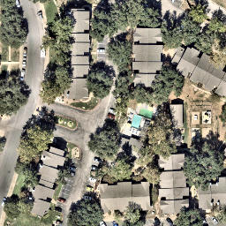 Austin Beach Volleyball Court #22 — aerial view