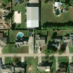 Sulphur Beach Volleyball Court #1 — aerial view