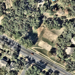 Austin Beach Volleyball Court #19 — aerial view