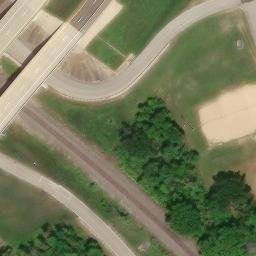 Brenham Beach Volleyball Court #3 — aerial view