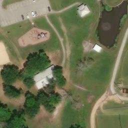 Brenham Beach Volleyball Court #4 — aerial view