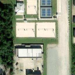 Lake Charles Beach Volleyball Court #3 — aerial view