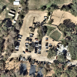 Moontower Beach Volleyball Court — aerial view