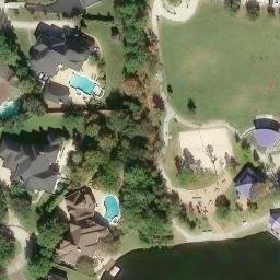 Panther Creek Beach Volleyball Court — aerial view