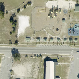 Oakland Terrace Volleyball Court — aerial view