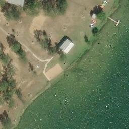 Bastrop County Beach Volleyball Court #4 — aerial view