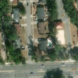 Sand Volleyball Court, Orange Park, FL — aerial view