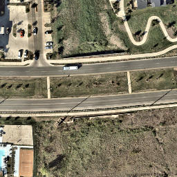 Austin Beach Volleyball Court #4 — aerial view
