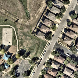 Austin Beach Volleyball Court #3 — aerial view