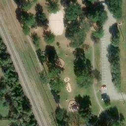 Tomball Beach Volleyball Court #2 — aerial view