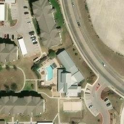 Buda Beach Volleyball Court #1 — aerial view
