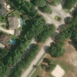 Kingwood Beach Volleyball Court #2 — aerial view