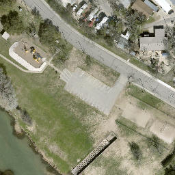 Kerrville Beach Volleyball Court #6 — aerial view
