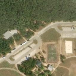 Wimberley Beach Volleyball Court #2 — aerial view