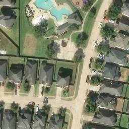 Cypress Beach Volleyball Court #5 — aerial view
