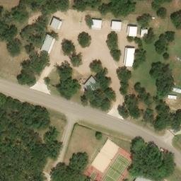 Wimberley Beach Volleyball Court #1 — aerial view