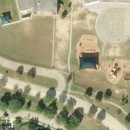 Bridgeland Beach Volleyball Court #3 — aerial view