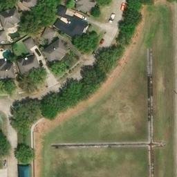 Harris County Beach Volleyball Court #27 — aerial view