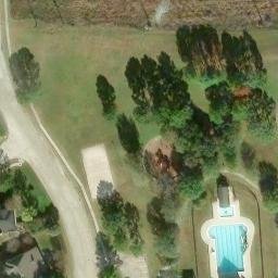 Cypress Beach Volleyball Court #2 — aerial view