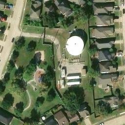 Harris County Beach Volleyball Court #21 — aerial view