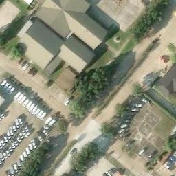 Jersey Village Beach Volleyball Court #1 — aerial view