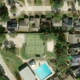 Harris County Beach Volleyball Court #20 — aerial view