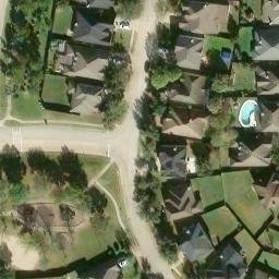 Harris County Beach Volleyball Court #19 — aerial view