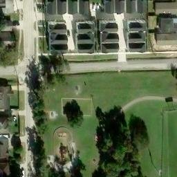 Houston Beach Volleyball Court #10 — aerial view