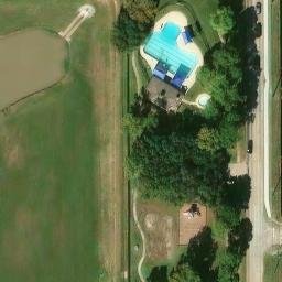 Harris County Beach Volleyball Court #16 — aerial view